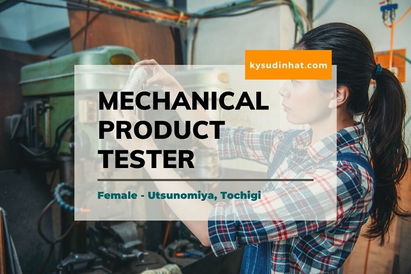 Recruiting Female Mechanical product tester at Tochigi