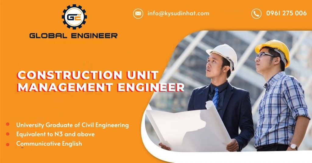 [KT060421] Construction Unit Management Engineer