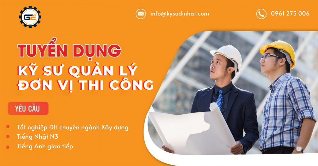 [KT060421] Kỹ sư quản lý đơn vị thi công