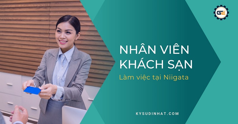 Nhân viên lễ tân khách sạn làm việc tại Niigata