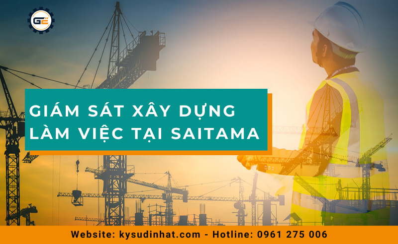 Giám sát xây dựng làm việc tại Saitama